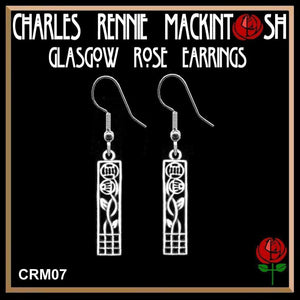 Charles Rennie MacKintosh Glasgow Rose Earrings CRM07