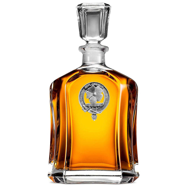 Cairns Clan Crest Badge Skye Decanter