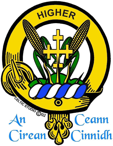 Galloway Saltoun Clan Crest Interlace Kilt Buckle, Scottish Badge