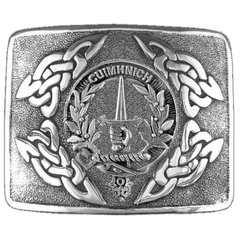 MacDonald (Glencoe) Clan Crest Interlace Kilt Buckle, Scottish Badge