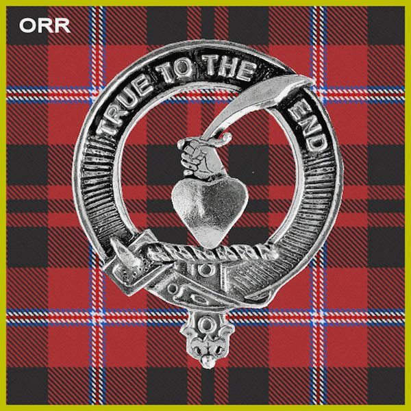 Orr Clan Crest Interlace Kilt Belt Buckle