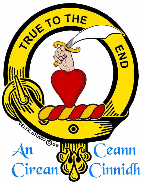 Orr Clan Crest Interlace Kilt Belt Buckle