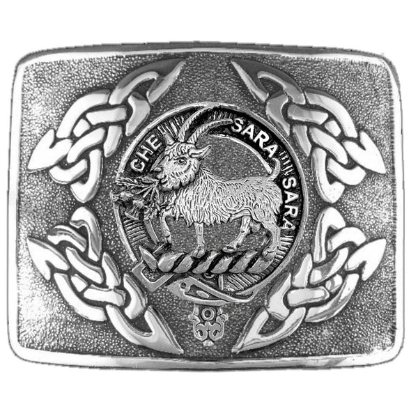 Russell (Goat) Clan Crest Interlace Kilt Belt Buckle