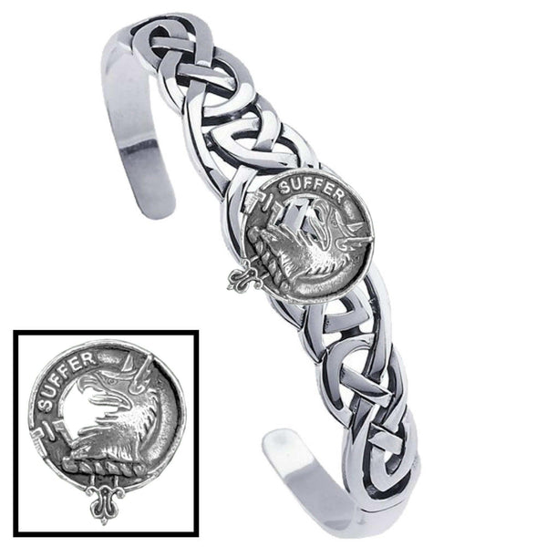 Haldane Clan Crest Celtic Cuff Bracelet