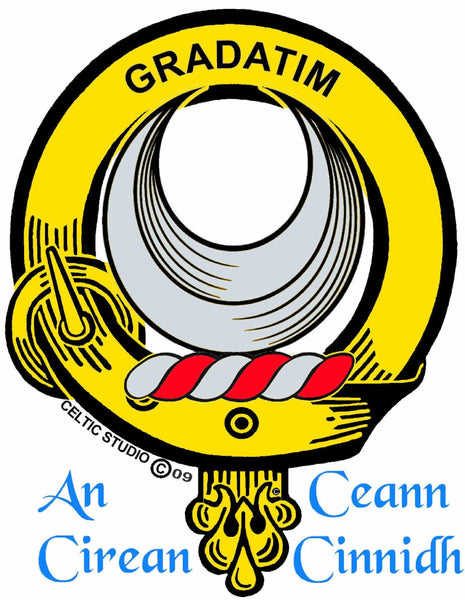 Kilgour Clan Crest Celtic Cuff Bracelet