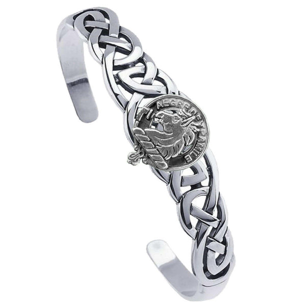 Tait Clan Crest Celtic Cuff Bracelet