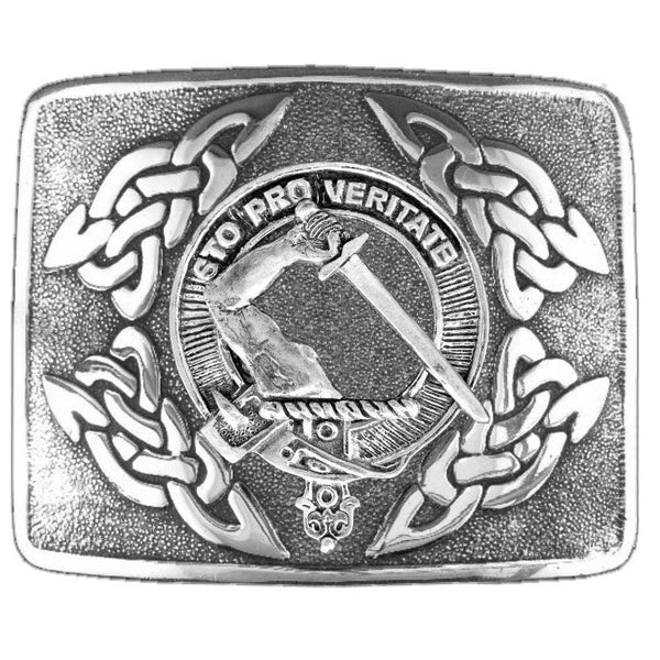 Guthrie Clan Crest Interlace Kilt Belt Buckle