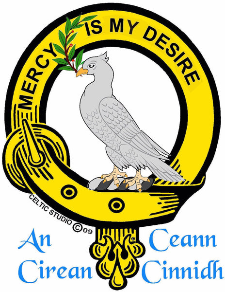 Laing (Dove) Clan Crest Interlace Kilt Belt Buckle