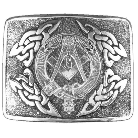 Masonic Clan Crest Interlace Kilt Belt Buckle