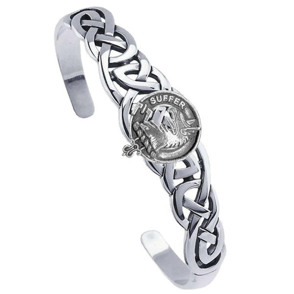 Haldane Clan Crest Celtic Cuff Bracelet