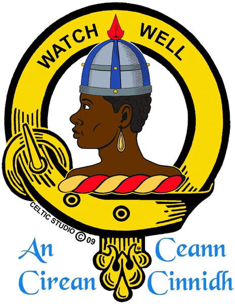 Haliburton Clan Crest Celtic Cuff Bracelet