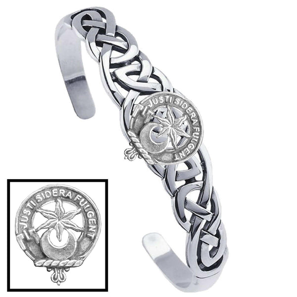 MacCall Clan Crest Celtic Cuff Bracelet