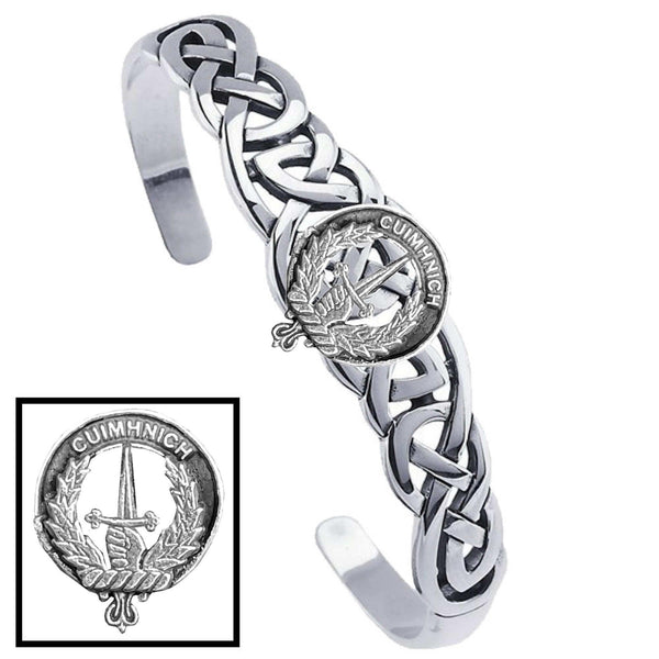 MacDonald (Glencoe) Clan Crest Celtic Cuff Bracelet