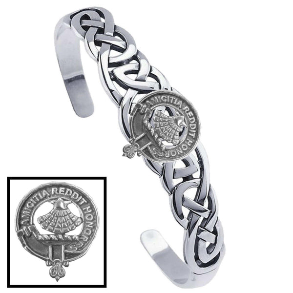Pringle Clan Crest Celtic Cuff Bracelet