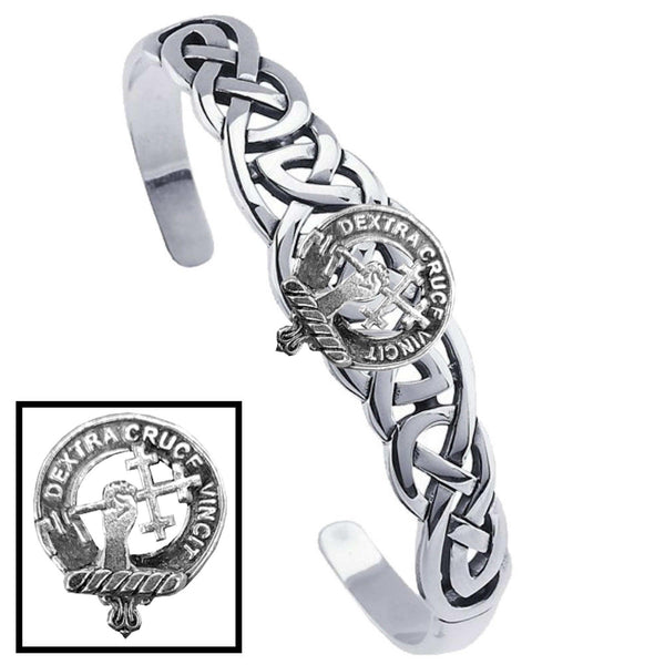 Sheppard Clan Crest Celtic Cuff Bracelet