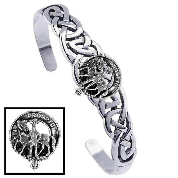 Trotter Clan Crest Celtic Cuff Bracelet