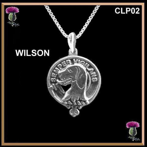 Wilson Clan Crest Scottish Pendant  CLP02