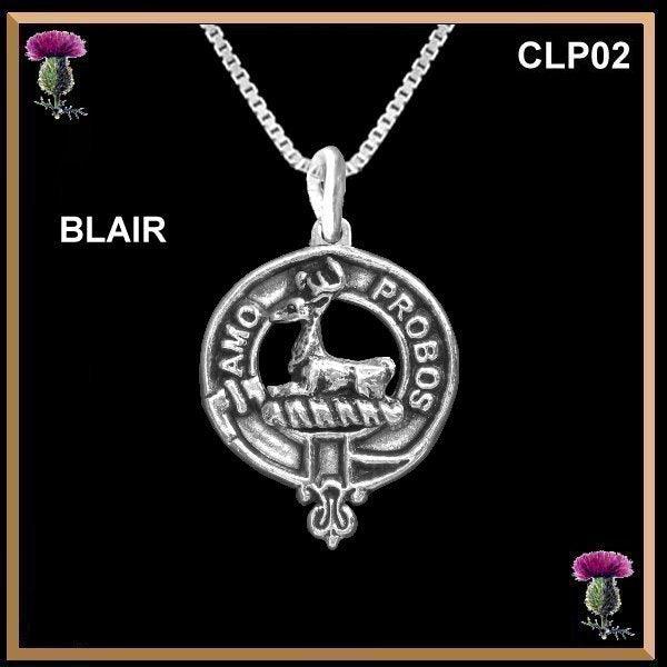 Blair Clan Crest Scottish Pendant  CLP02