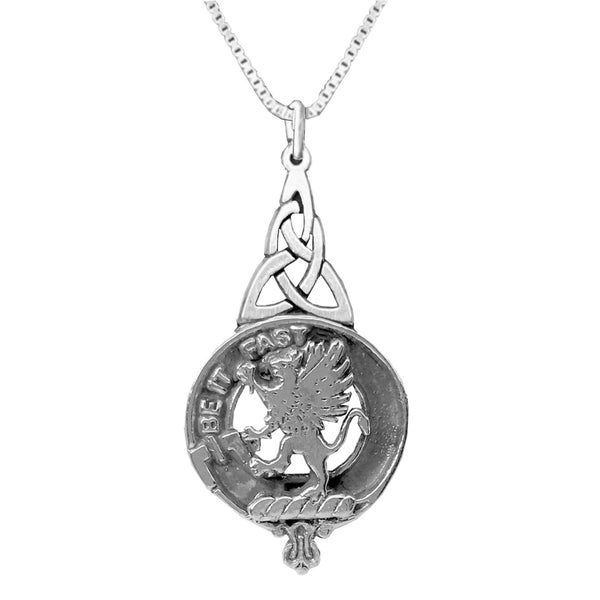 Fotheringham  Clan Crest Interlace Drop Pendant