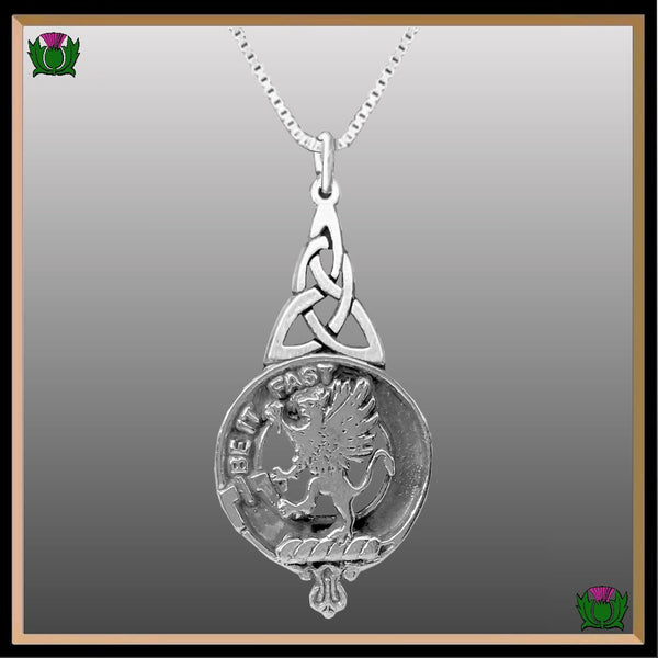 Fotheringham  Clan Crest Interlace Drop Pendant