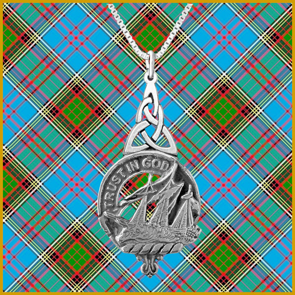 Harkenss Clan Crest Interlace Drop Pendant
