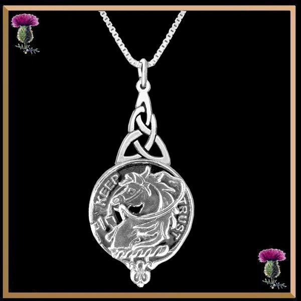 Hepburn Clan Crest Interlace Drop Pendant