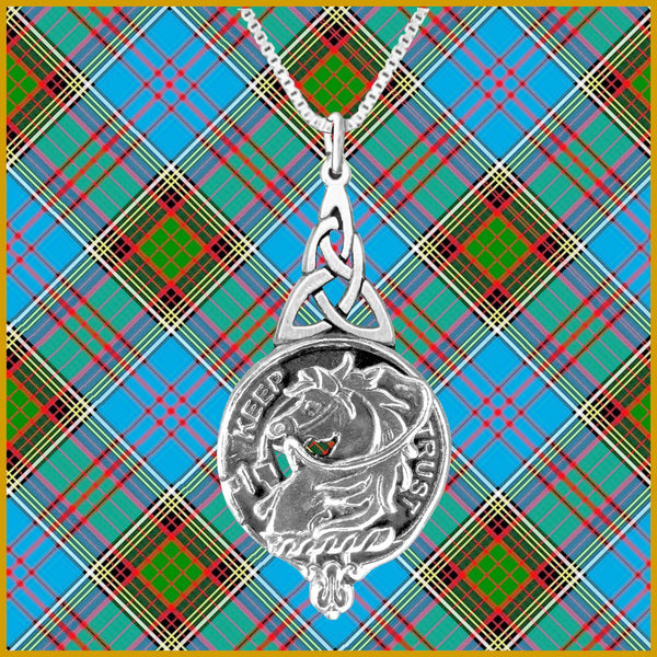 Hepburn Clan Crest Interlace Drop Pendant