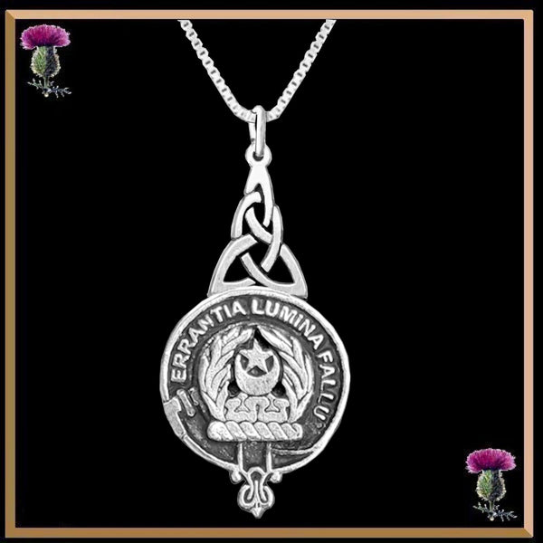 Kinnard Clan Crest Interlace Drop Pendant