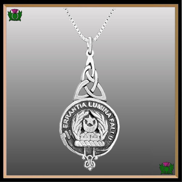 Kinnard Clan Crest Interlace Drop Pendant
