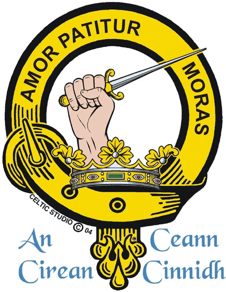 Lumsden Clan Crest Interlace Drop Pendant