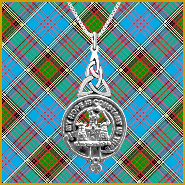 MacDonald Clanranald Clan Crest Interlace Drop Pendant