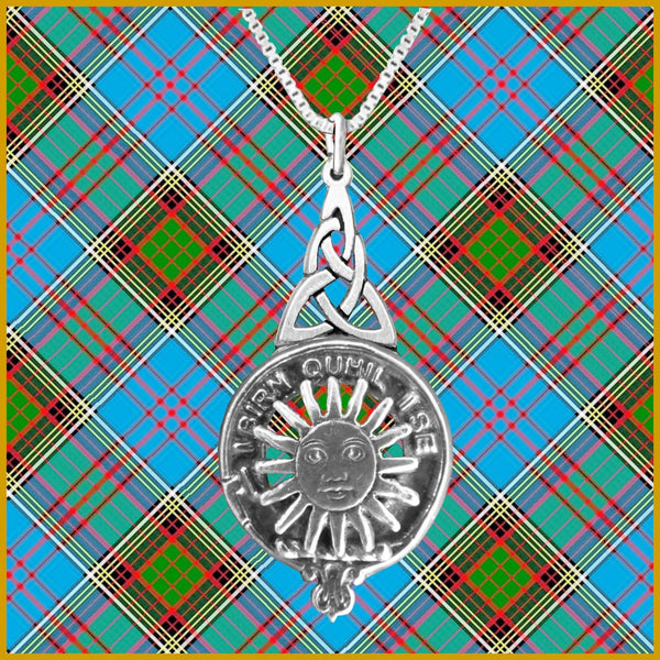 MacLeod (Lewis) Clan Crest Double Drop Pendant ~ CLP03