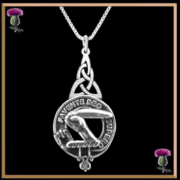 Mitchell Clan Crest Interlace Drop Pendant