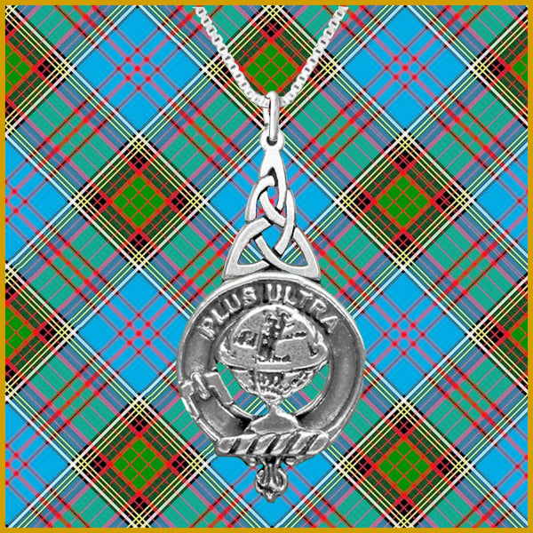 Nairn Clan Crest Interlace Drop Pendant