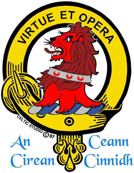 Pentland Clan Crest Interlace Drop Pendant