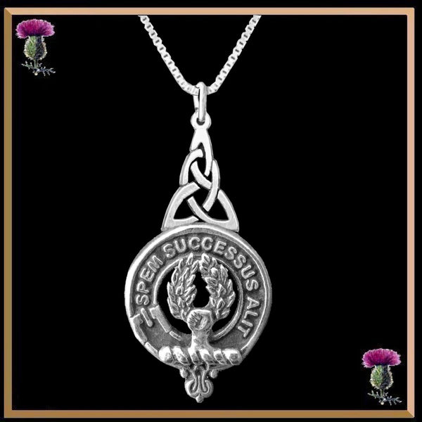 Ross Clan Crest Interlace Drop Pendant