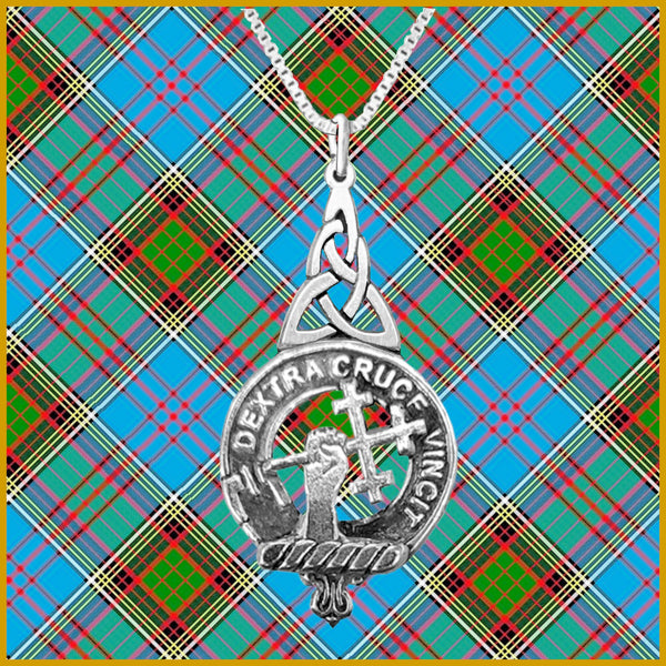 Sheppard Clan Crest Interlace Drop Pendant