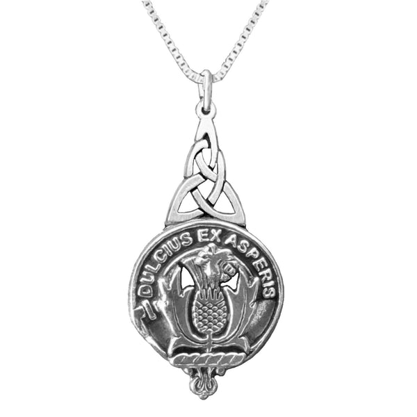 Ferguson Clan Crest Interlace Drop Pendant