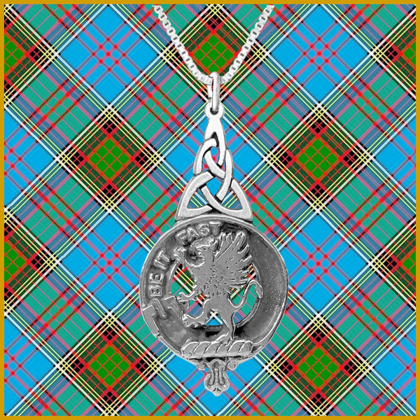 Fotheringham  Clan Crest Interlace Drop Pendant