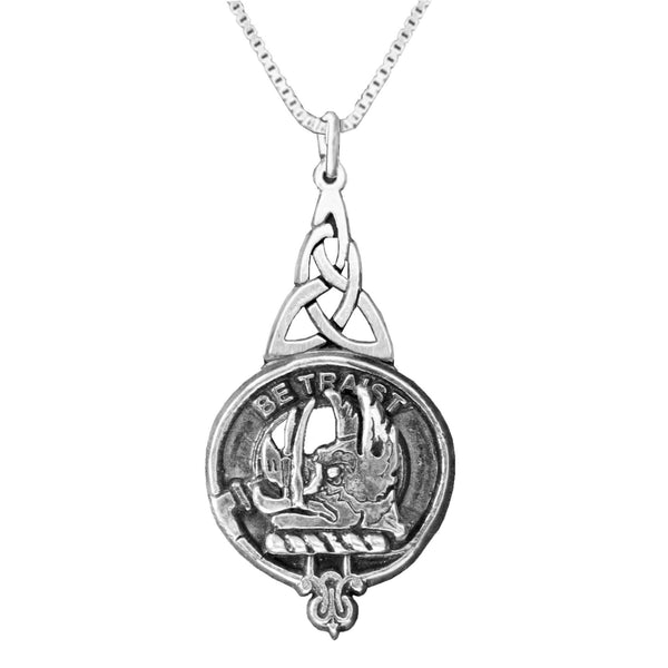 Innes Clan Crest Interlace Drop Pendant
