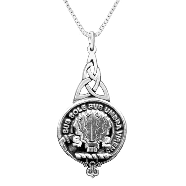 Irvine Drum Clan Crest Interlace Drop Pendant