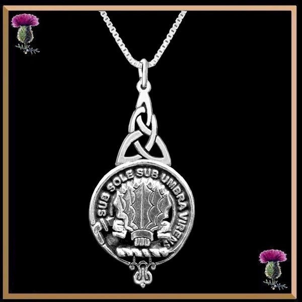 Irvine Drum Clan Crest Interlace Drop Pendant