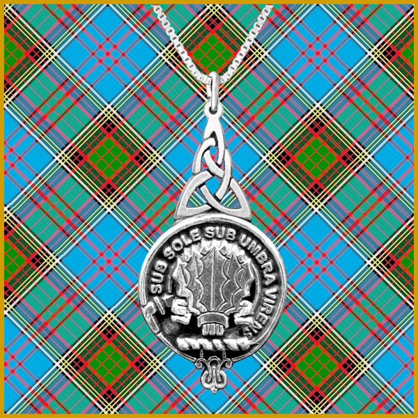 Irvine Drum Clan Crest Interlace Drop Pendant