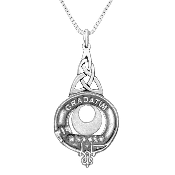 Kilgour Clan Crest Interlace Drop Pendant
