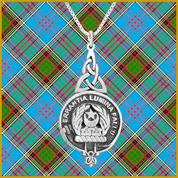Kinnard Clan Crest Interlace Drop Pendant