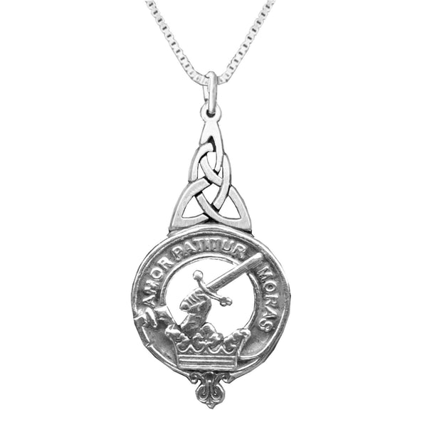 Lumsden Clan Crest Interlace Drop Pendant