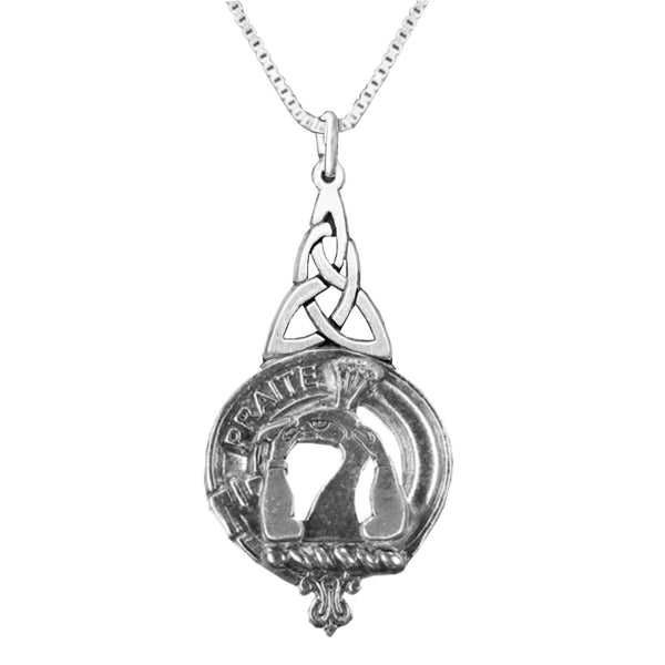 Murray Tullibardine Clan Crest Interlace Drop Pendant