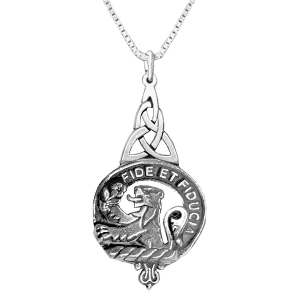 Primrose Clan Crest Interlace Drop Pendant