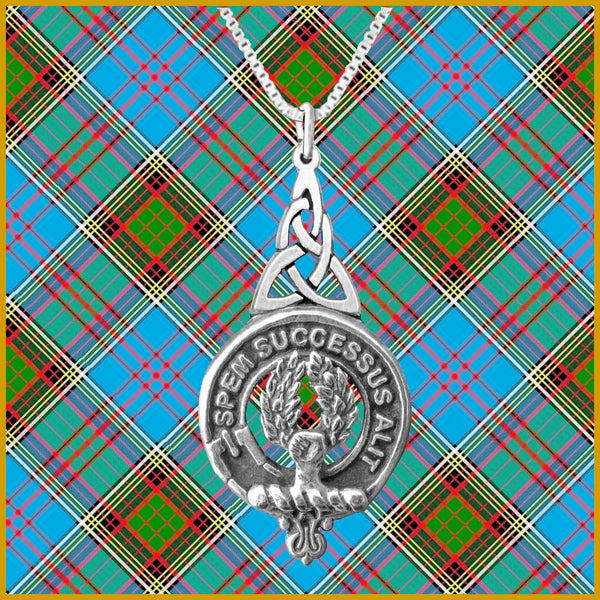 Ross Clan Crest Interlace Drop Pendant
