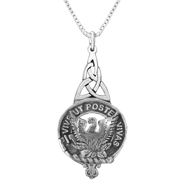 Johnston Caskieben Clan Crest Interlace Drop Pendant